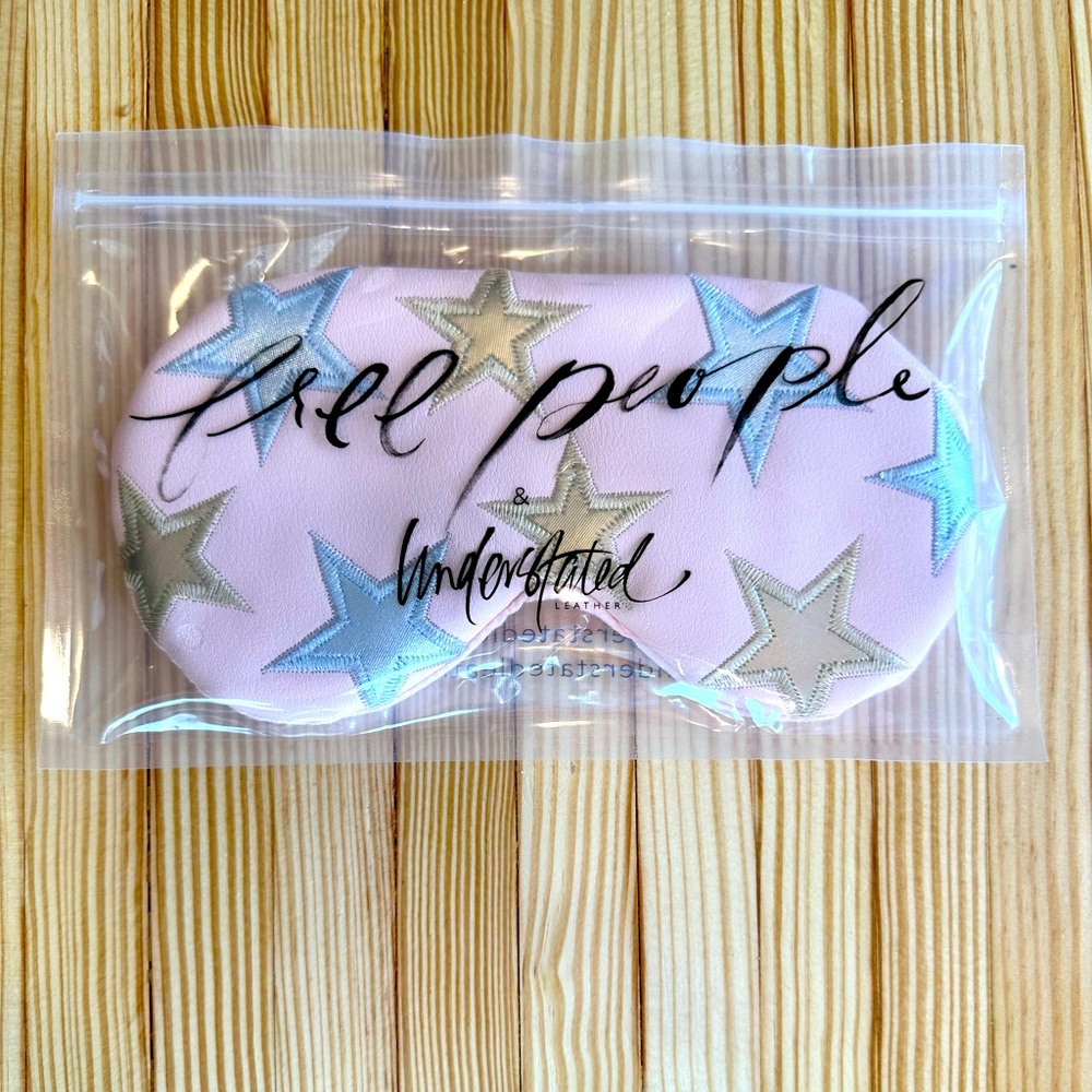 NWT  Free People x Understated Leather - Starry Eyed Travel / Sleep Eye Mask